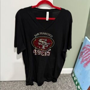 Women’s 49ers bedazzled T-shirt